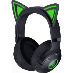 imageRazer Kraken Kitty V2 BT Wireless RGB Headset Chroma RGB Kitty Ears ampamp Earcups  Bluetooth 5240 mm Drivers  NoiseCancelling Mics  Lightweight  40 Hr Battery wType C Charging  BlackBlack