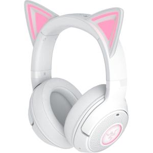 imageRazer Kraken Kitty V2 BT Wireless RGB Headset Chroma RGB Kitty Ears ampamp Earcups  Bluetooth 5240 mm Drivers  NoiseCancelling Mics  Lightweight  40 Hr Battery wType C Charging  BlackWhite