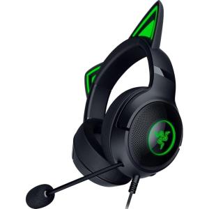 imageRazer Kraken Kitty V2 USB Wired Headset Chroma RGB Kitty Ears  Stream Reactive Lighting  HyperClear Cardioid Mic  40 mm Drivers  71 Surround Sound  Comfortable Ear Cushions  WhiteBlack