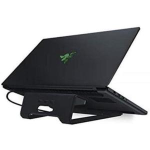 imageRazer Laptop Stand Chroma 3Port USB 30 Hub  Ergonomic Design  Anodized Aluminum Construction  Customizable Chroma RGB Lighting  Matte Black