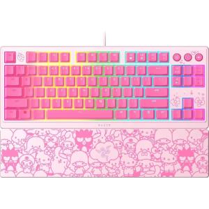 imageRazer Ornata V3 TKL Gaming Keyboard LowProfile Keys  MechaMembrane Switches  UVCoated Keycaps  Backlit Media Keys  8Zone RGB Lighting  Magnetic Wrist Wrest  Hello Kitty ampamp Friends Edition