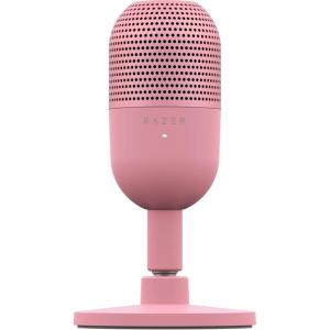 imageRazer Seiren V3 Mini USB Microphone Condenser Mic  Supercardioid Pickup Pattern  TaptoMute Sensor with LED Indicator  Shock Absorber  Ultra Compact  PC Discord OBS Studio XSplit  WhiteQuartz Pink