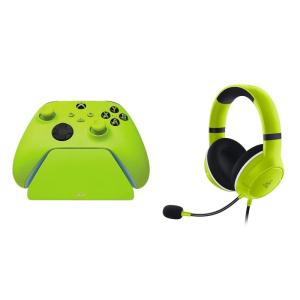 imageRazer Universal Quick Charging Stand  Kaira X Wired Headset Bundle for Xbox Series XS Xbox One Perfectly Matches Xbox Wireless Controllers  Electric Volt Controller Sold Separately