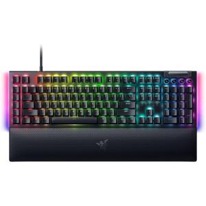 imageRazer BlackWidow V4 Mechanical Gaming Keyboard Green Switches Tactile ampamp Clicky  Chroma RGB  6 Macro Keys  Magnetic Wrist Rest  Doubleshot ABS Keycaps  Roller ampamp Media Keys  Snap TapGreen Switches  Tactile  Clicky