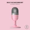 imageRazer Seiren Mini USB Condenser Microphone for Streaming and Gaming on PC  Professional Recording Quality  Precise Supercardioid Pickup Pattern  Tilting Stand  Shock Resistant  Quartz PinkQuartz Pink