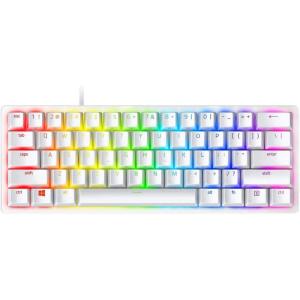 imageRazer Huntsman Mini 60 Gaming Keyboard Linear Optical Switches  Rapid Trigger Mode  Chroma RGB Lighting  PBT Keycaps  Onboard Memory  Snap Tap  Mercury White