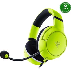 imageRazer Kaira X Wired Headset for Xbox Series XS Xbox One PC Mac ampamp Mobile Devices Triforce 50mm Drivers  HyperClear Cardioid Mic  Flowknit Memory Foam Ear Cushions  OnHeadset Controls  BlackLime
