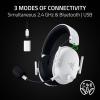 imageRazer BlackShark V3 Wireless Gaming Headset for Xbox 50mm Drivers  Super Wideband Mic  24 GHz Bluetooth USB  Works with PC Mac PS5 Nintendo Switch Smartphone  Long Battery Life  WhiteWhite