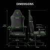 imageRazer Iskur V2 X NewGen Ergonomic Gaming Chair Gen2 EPU Leather with Cooltouch  Lumbar Support  UltraWide Base  Foam Cushions  Adjustable 152 Degree Recline  2D Armrests  BlackGreen