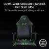imageRazer Iskur V2 X NewGen Ergonomic Gaming Chair Gen2 EPU Leather with Cooltouch  Lumbar Support  UltraWide Base  Foam Cushions  Adjustable 152 Degree Recline  2D Armrests  BlackGreen
