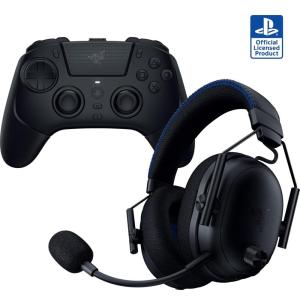 imageRazer PlayStation Bundle Raiju V3 Pro Wireless Controller for PS5  BlackShark V3 Pro Wireless ANC Gaming Headset for PS5 Officially Licensed for PlayStation  Black