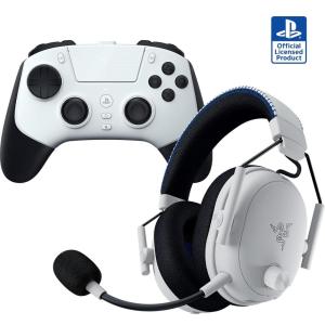 imageRazer PlayStation Bundle Raiju V3 Pro Wireless Controller for PS5  BlackShark V3 Pro Wireless ANC Gaming Headset for PS5 Officially Licensed for PlayStation  White