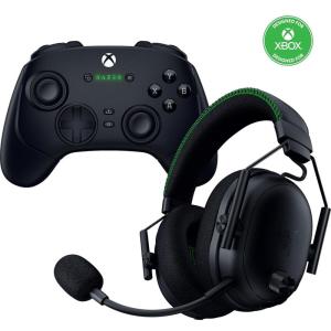 imageRazer Xbox Bundle Wolverine V3 Pro Wireless Gaming Controller  BlackShark V3 Pro Wireless ANC Gaming Headset Officially Licensed for Xbox Series XS Xbox One  Black