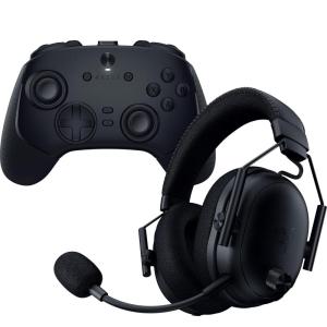 imageRazer BlackShark V3 Pro Wireless ANC Gaming Headset 70 Hr Battery amp Wolverine V3 Pro 8K PC Wireless Controller 36 Hr Battery Gaming Bundle  Black