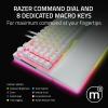 imageRazer BlackWidow V4 Pro Wired Mechanical Gaming Keyboard Green Switches Tactile amp Clicky  Doubleshot ABS Keycaps  Command Dial  8 Dedicated Macro Keys  Chroma RGB  Magnetic Wrist Rest  White