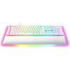 imageRazer BlackWidow V4 Pro Wired Mechanical Gaming Keyboard Green Switches Tactile amp Clicky  Doubleshot ABS Keycaps  Command Dial  8 Dedicated Macro Keys  Chroma RGB  Magnetic Wrist Rest  White