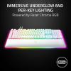 imageRazer BlackWidow V4 Pro Wired Mechanical Gaming Keyboard Green Switches Tactile amp Clicky  Doubleshot ABS Keycaps  Command Dial  8 Dedicated Macro Keys  Chroma RGB  Magnetic Wrist Rest  White