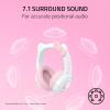 imageRazer Kraken Kitty V2 USB Wired Headset Hello Kitty Ears  Chroma RGB Stream Reactive Lighting HyperClear Cardioid Mic 71 Surround Sound Triforce 40mm Drivers  Hello Kitty Edition