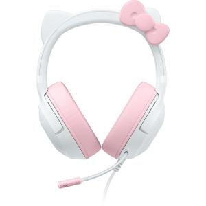 imageRazer Kraken Kitty V2 USB Wired Headset Hello Kitty Ears  Chroma RGB Stream Reactive Lighting HyperClear Cardioid Mic 71 Surround Sound Triforce 40mm Drivers  Hello Kitty Edition