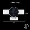 imageRazer Kiyo V2 Streaming Webcam 4K 30 FPS 1080p 60 FPS  AI Powered AutoFraming  Builtin Microphone  Ultrawide Angle Lens  Privacy Cover  Works with OBS Xsplit Discord Zoom Teams  PinkWhite
