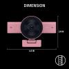 imageRazer Kiyo V2 Streaming Webcam 4K 30 FPS 1080p 60 FPS  AI Powered AutoFraming  Builtin Microphone  Ultrawide Angle Lens  Privacy Cover  Works with OBS Xsplit Discord Zoom Teams  PinkPink
