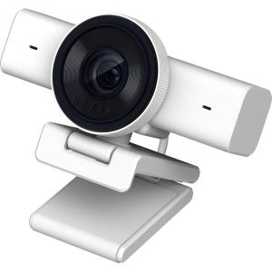 imageRazer Kiyo V2 X Streaming Webcam 1440p 60 FPS  Auto Focus  Builtin Microphone  Wide Angle Lense  Integrated Privacy Shutter  Works with OBS Xsplit Streamlabs Discord Zoom Teams  PinkWhite