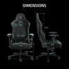 image:imageRazer Enki Gaming Chair AllDay Gaming Comfort  Builtin Lumbar Arch  Optimized Cushion Density  DualTextured EcoFriendly Synthetic Leather  Reactive Seat Tilt amp 152Degree Recline  BlackBlackGreen