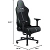 image:imageRazer Enki Gaming Chair AllDay Gaming Comfort  Builtin Lumbar Arch  Optimized Cushion Density  DualTextured EcoFriendly Synthetic Leather  Reactive Seat Tilt amp 152Degree Recline  BlackBlackGreen