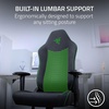 image:imageRazer Iskur V2 X Ergonomic Gaming Chair  Builtin Lumbar Support Widened Seat Base HighDensity Foam Cushions Adjustable 152 Recline 2D Armrests Plush Fabric Finish PC Gaming  L33T Edition