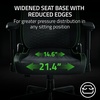 image:imageRazer Iskur V2 X Ergonomic Gaming Chair  Builtin Lumbar Support Widened Seat Base HighDensity Foam Cushions Adjustable 152 Recline 2D Armrests Plush Fabric Finish PC Gaming  L33T Edition
