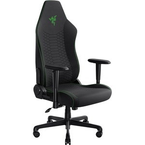 image:imageRazer Iskur V2 X Ergonomic Gaming Chair  Builtin Lumbar Support Widened Seat Base HighDensity Foam Cushions Adjustable 152 Recline 2D Armrests Plush Fabric Finish PC Gaming  L33T Edition