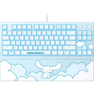 image:imageRazer Ornata V3 TKL Gaming Keyboard LowProfile Keys  MechaMembrane Switches  UVCoated Keycaps  Backlit Media Keys  8Zone RGB Lighting  Magnetic Wrist Wrest  Cinnamoroll EditionCinnamoroll Edition