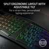 image:imageRazer Pro Type Ergo Wireless Split Ergonomic RGB Keyboard  Adjustable Tilt Wrist Rest Natural Typing Multi Device Connectivity 24 GHz Bluetooth USB Type C WindowsMac Compatible  Black