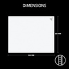 image:imageRazer Atlas Pro Tempered Glass Gaming Mouse Mat  UltraThin 19mm Dirt and Scratch Resistant UltraSmooth LowFriction Surface Optimized for Optical Sensors AntiSlip Base  White