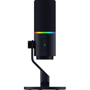 image:imageRazer Seiren V3 Pro Microphone  Dynamic USB Type C amp XLR Streaming Mic 32bit Float Support Builtin Audio DSP AI Noise Removal Shock Absorber amp Pop Filter Chroma RGB Lighting Ring  Black